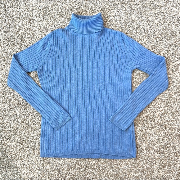Talbots Sweaters - Talbots Light Blue Turtleneck Sweater/Top Size XS